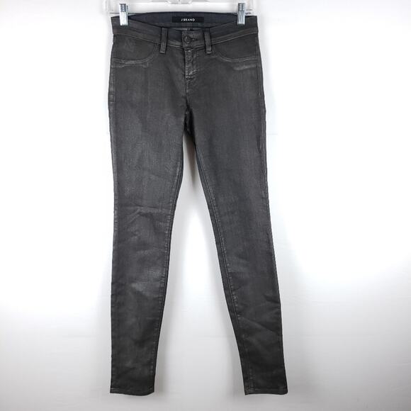 J Brand Wax Coated Super Skinny Pants Size 26 - Picture 1 of 7